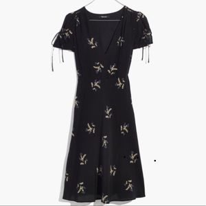 NWT! Madewell silk poppy dress in wild botanic